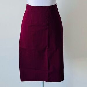 Ann Taylor Maroon Stretch Pencil Skirt 💜
